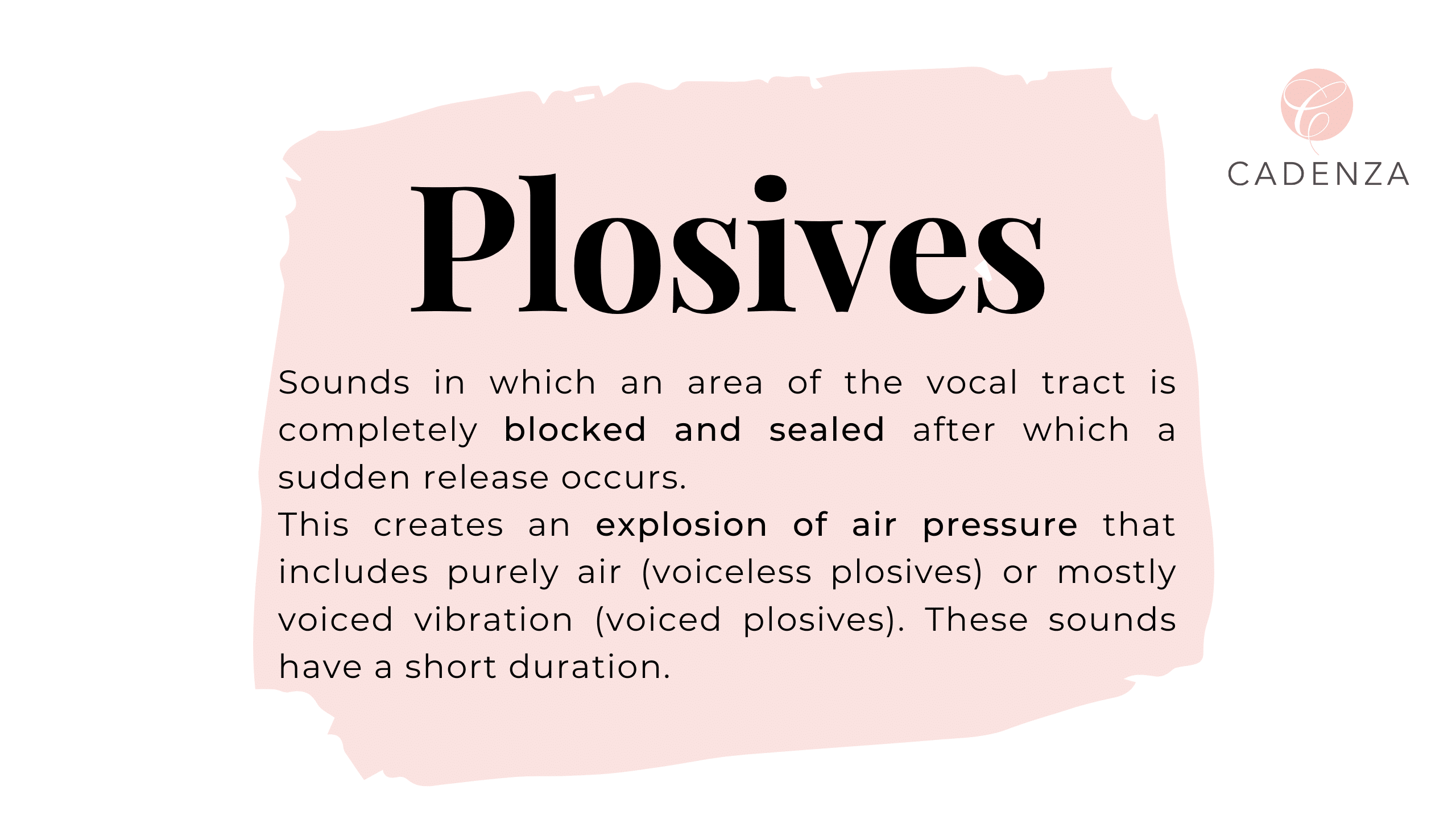 English Plosive Consonants