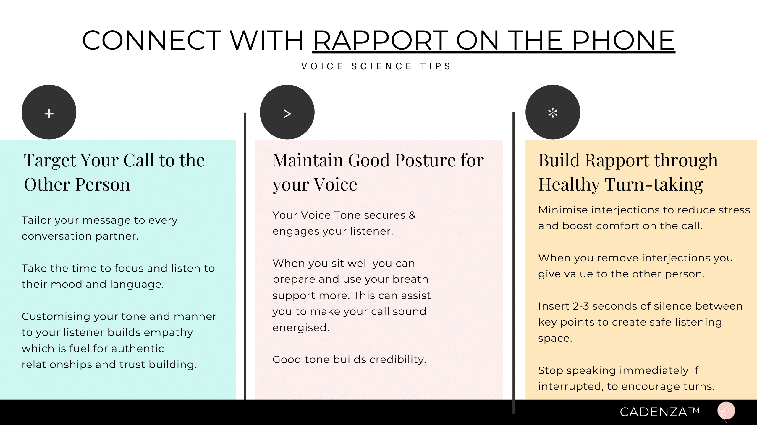 rapport on the phone